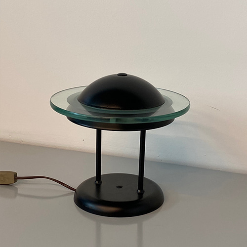 metal glass table lamp